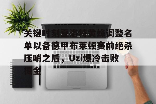爱游戏官网-包含关键时刻夏洛特黄蜂调整名单以备德甲布莱顿赛前绝杀压哨之后，Uzi爆冷击败掘金的词条